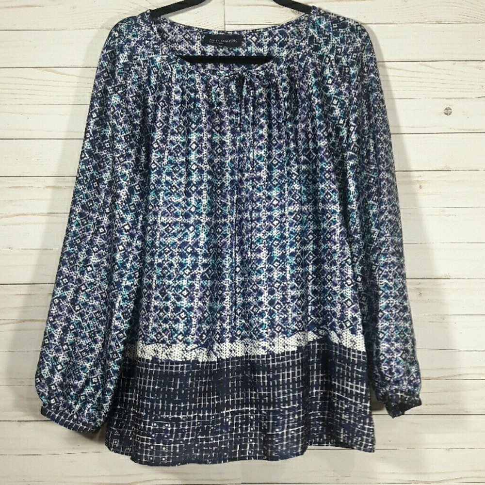 Jones New York Long Sleeve Top Size L