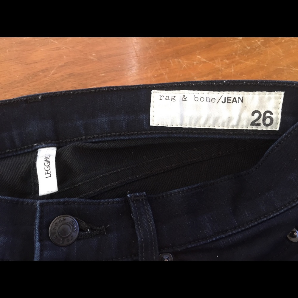 Rag & Bone "The Legging" In The Color Midnight - image 5