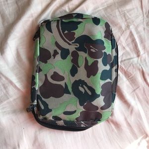 A bathing ape Bape case pouch storage camo