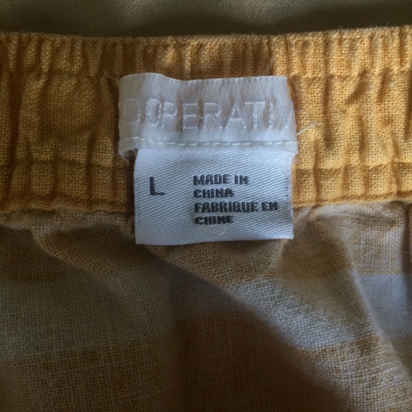 UO Button Down Striped Yellow Skirt - Picture 4 of 6