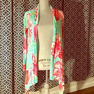 Lilly Pulitzer waterfall open cardigan