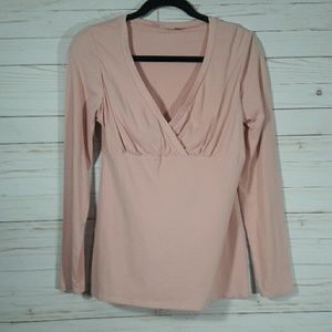 Motherhood Maternity Long Sleeve Nursing Shirt