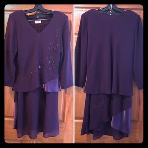 Ladies 2 Piece Purple Set