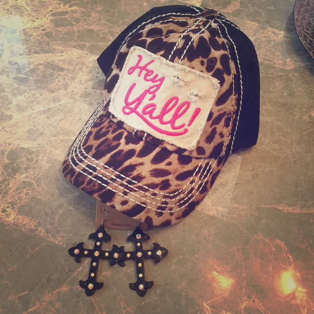 Hey yall cap and earrings