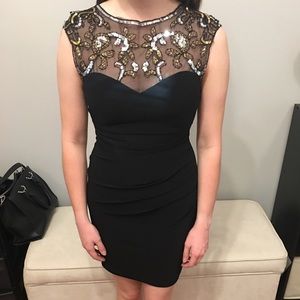 Black/Gold Sequin Dress (WORN ONCE)