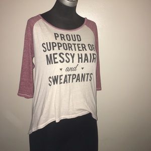 CLOSET CLOSING SOON - 3/4 sleeve graphic tshirt