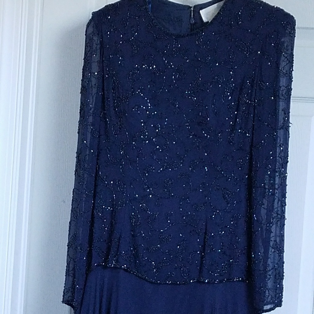 Full-length sequined gown