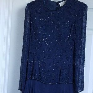 Full-length sequined gown