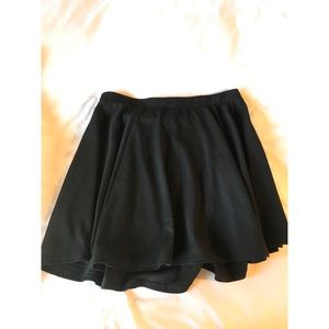 Plain black skirt