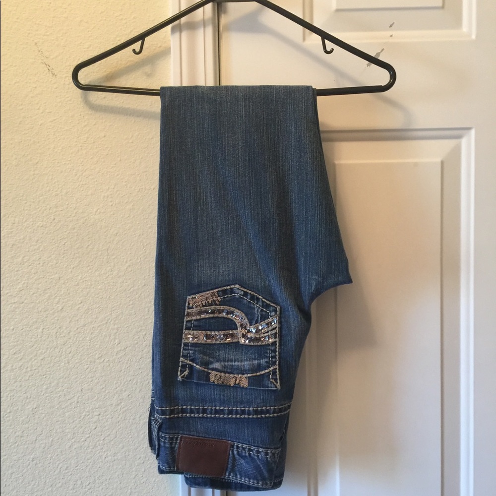 Maurice's Skinny Jeans with Sequence Embellishment