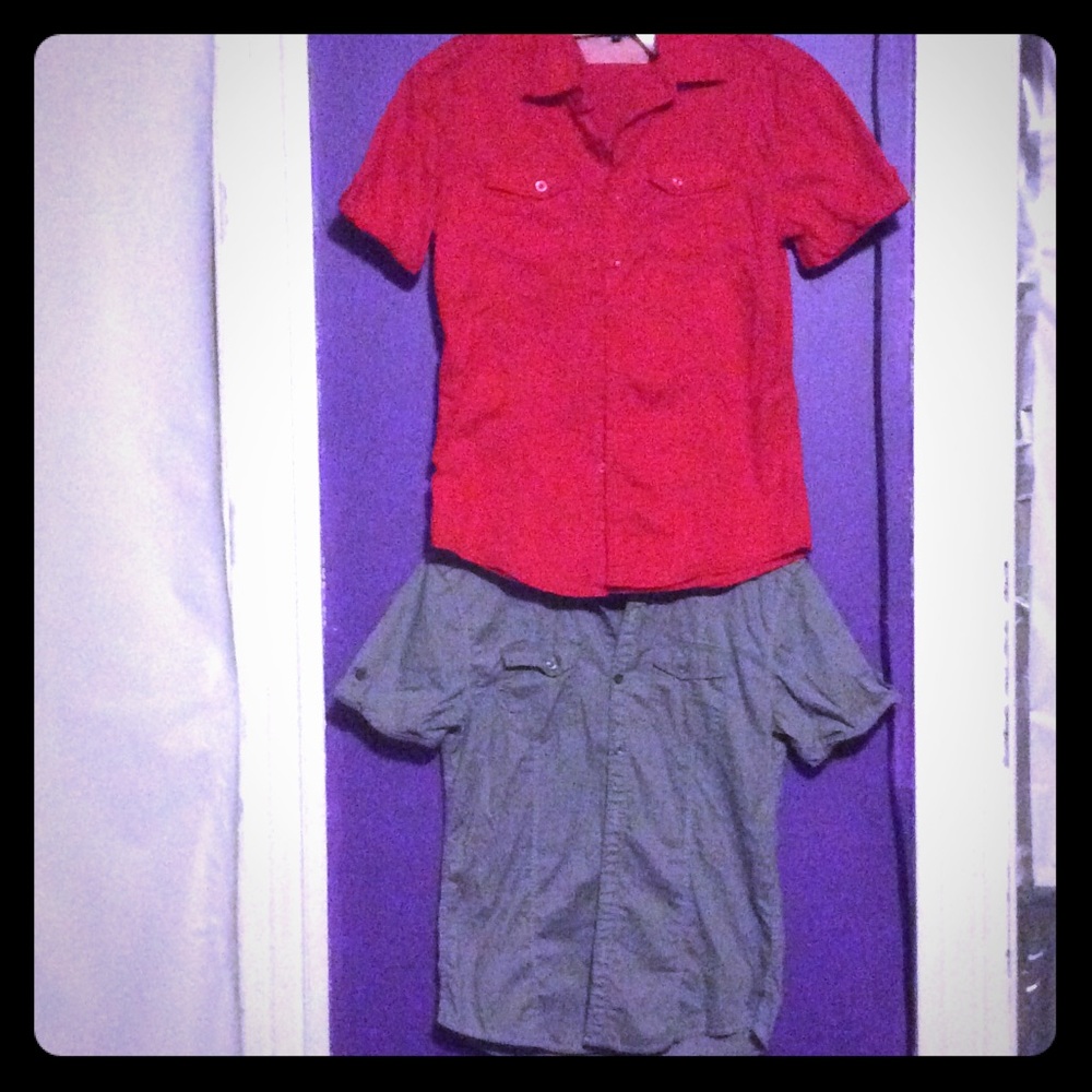 🐞SOLD 🐞Men's shirt sleeve button down shirts - Picture 1 of 1