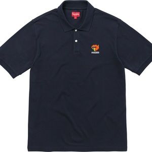 Supreme polo shirt navy