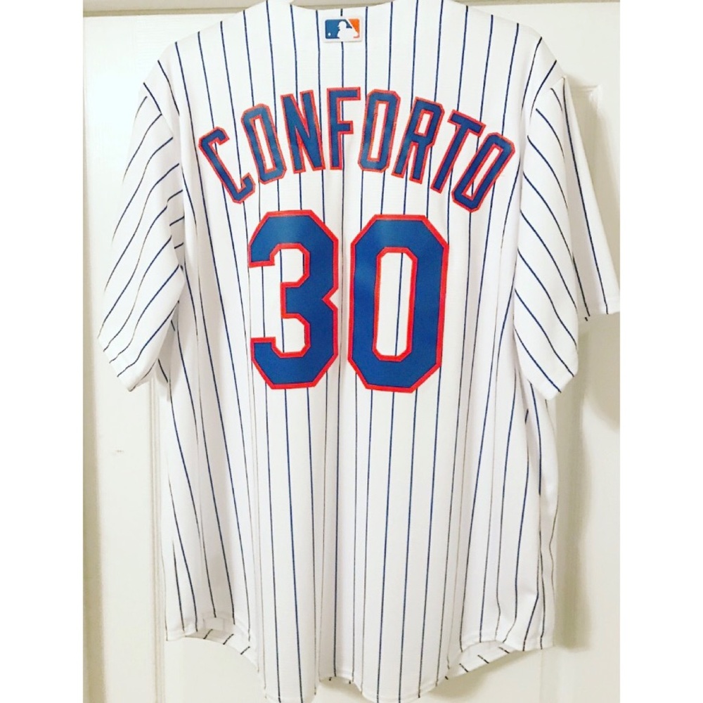 New York Mets Pinstripe Jersey Conforto 30 - Men's