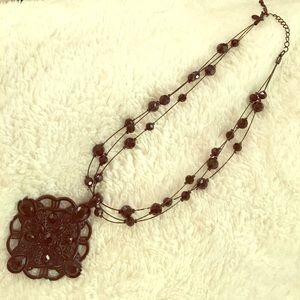 Black Lia Sophia necklace