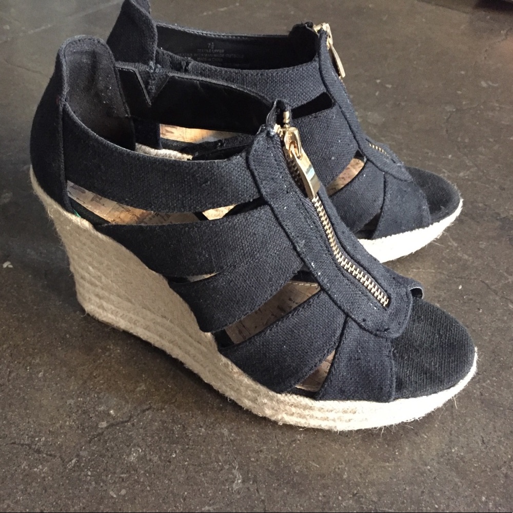 Black wedges by Merona aka Target
