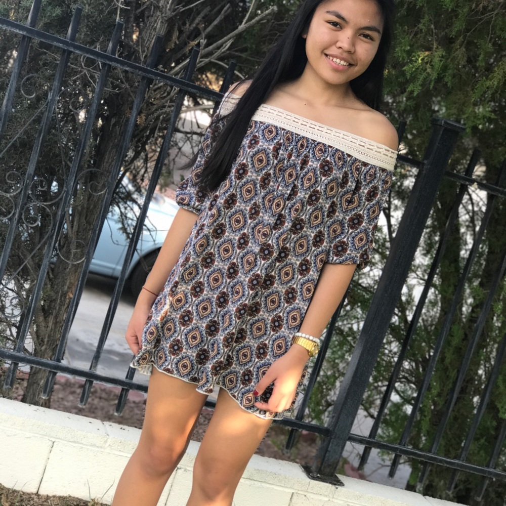 Off the shoulders dress