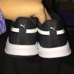 Black and white pumas size 8 worn once