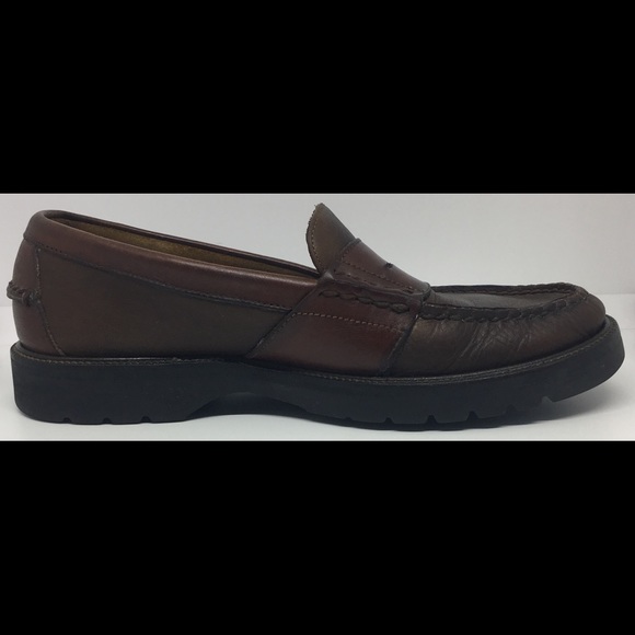 Cole Haan Men's 7.5 Brown Leather Penny Loafers - Picture 3 of 8