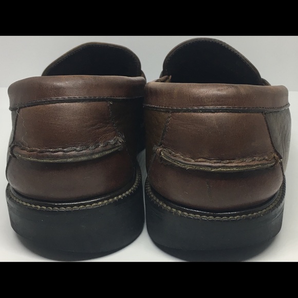 Cole Haan Men's 7.5 Brown Leather Penny Loafers - Picture 6 of 8