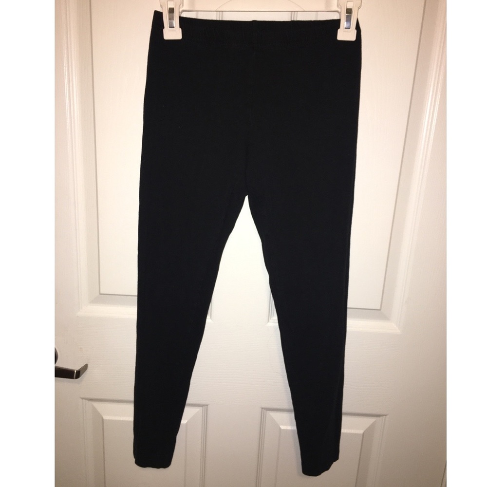 Pleated Black Leggings