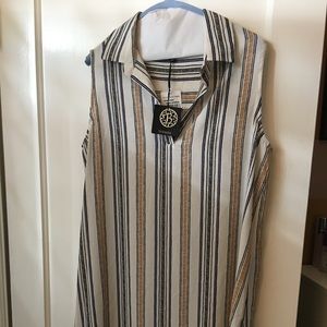 Bobeau sleeveless shirt dress