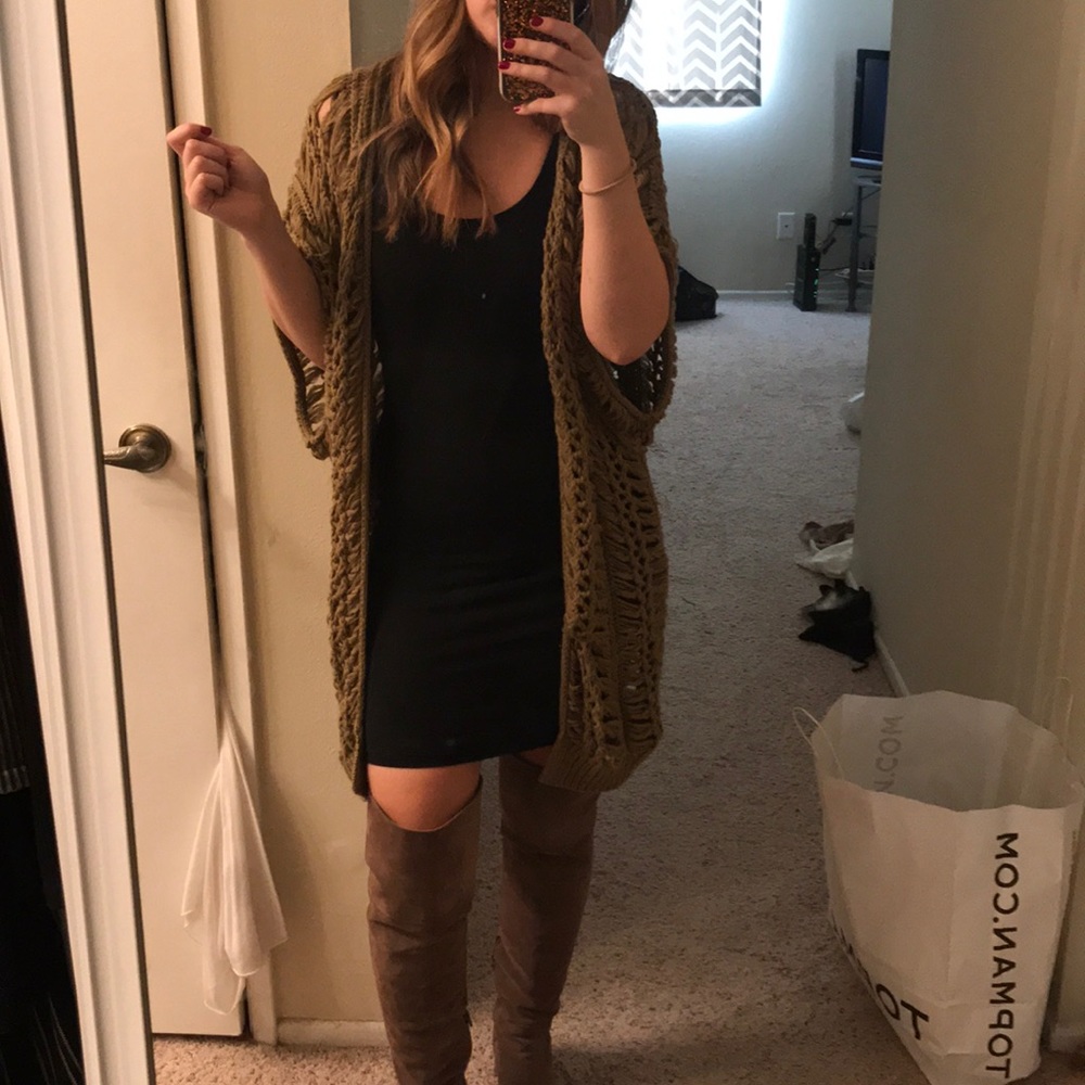 Crochet style cardigan
