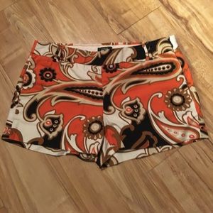 J. Crew Paisley Print Shorts Size 4