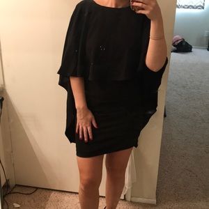 NEVER WORN black cape dress