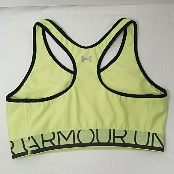 UNDER ARMOUR 26" Neon Yellow Racerback Sports Bra - Picture 2 of 3