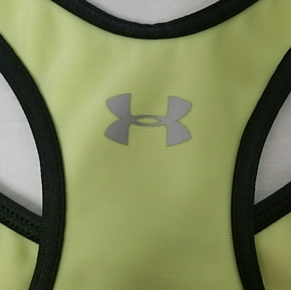 UNDER ARMOUR 26" Neon Yellow Racerback Sports Bra - Picture 3 of 3