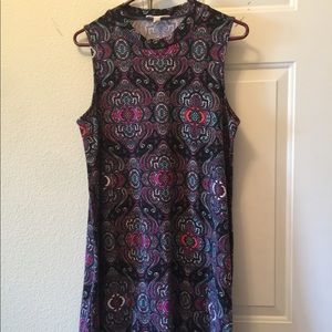 Pink Rose Printed Camp Dress ~ Ladies L