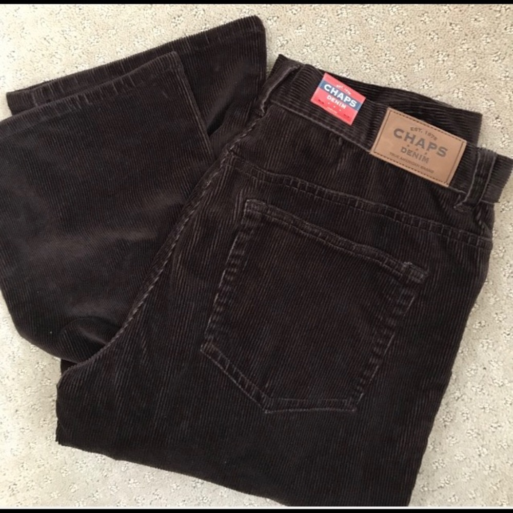 Chaps ( Ralph Lauren ) Corduroy "Garbo" Jean sz 8