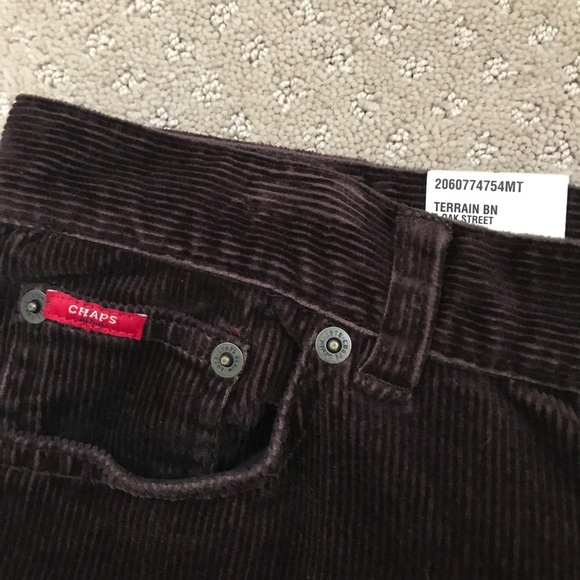 Chaps ( Ralph Lauren ) Corduroy "Garbo" Jean sz 8 - Picture 5 of 12