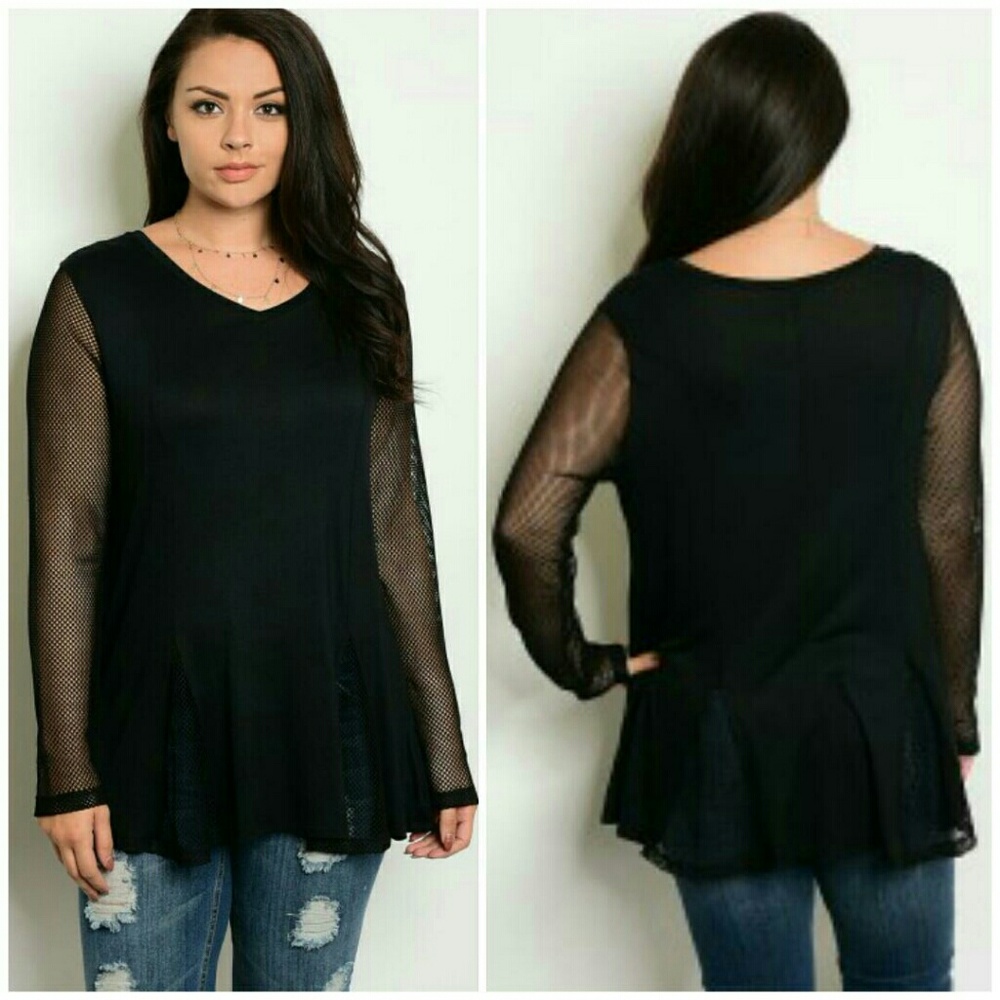 1 LEFT + Casual Mesh Top - Picture 4 of 5