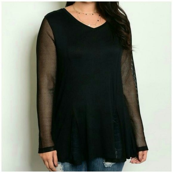 1 LEFT + Casual Mesh Top - Picture 3 of 5