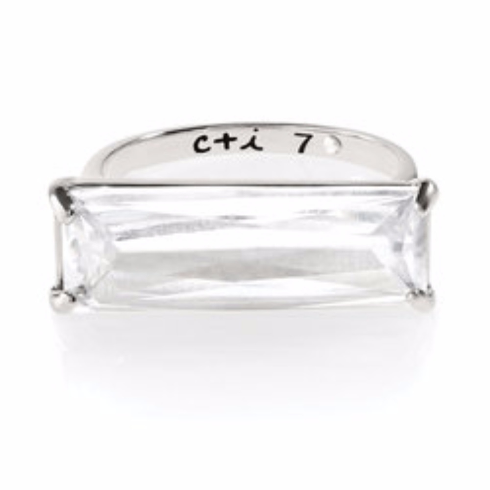 Chloe + Isabel Cocktail Hour CZ Baguette Ring