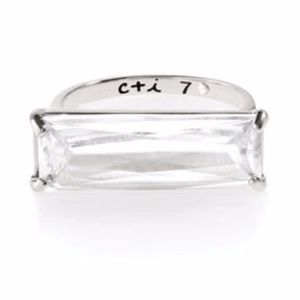 Chloe + Isabel Cocktail Hour CZ Baguette Ring