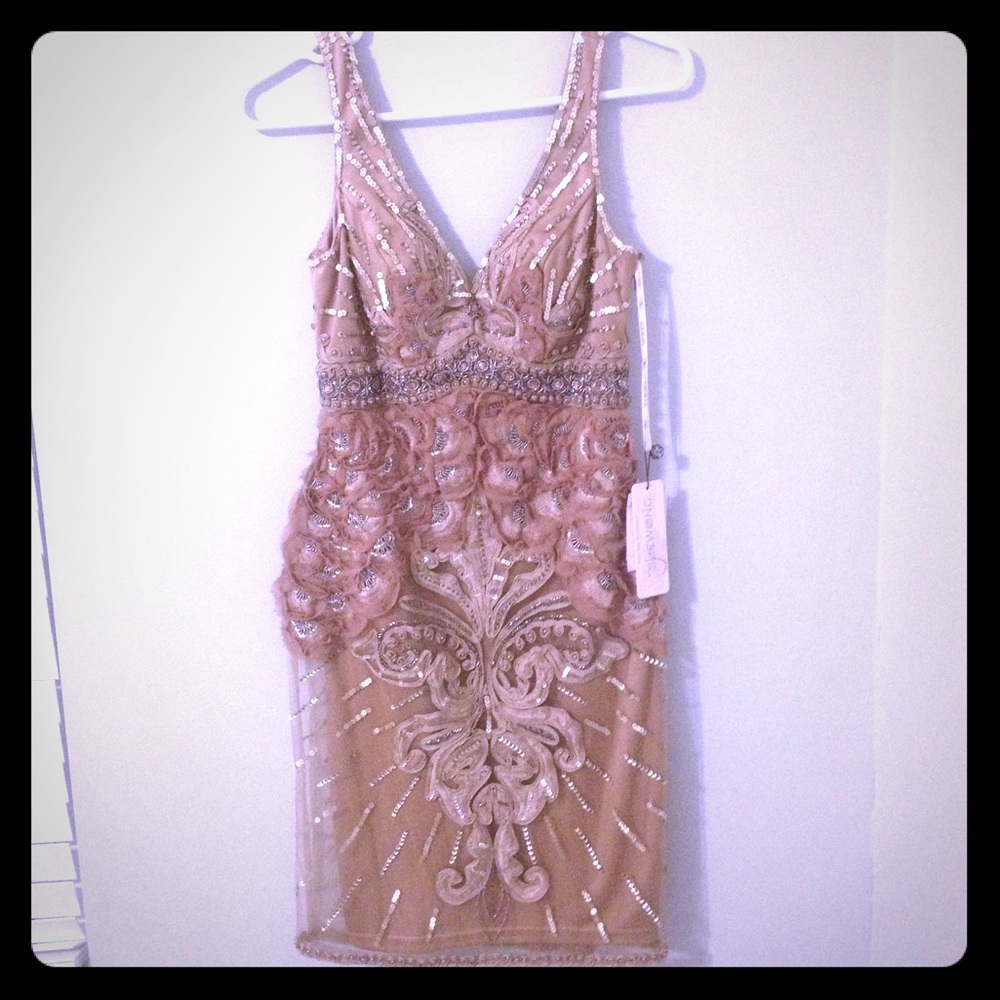 Beaded Sue Wong Dress size 2, NWT
