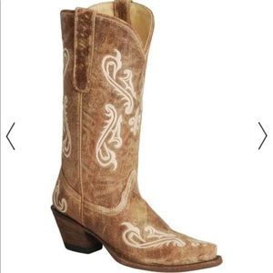 Corral Cortez cowgirl boot tan 7 $100