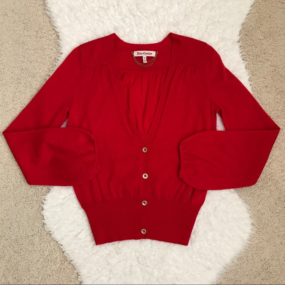 Juicy Couture Red Cardigan
