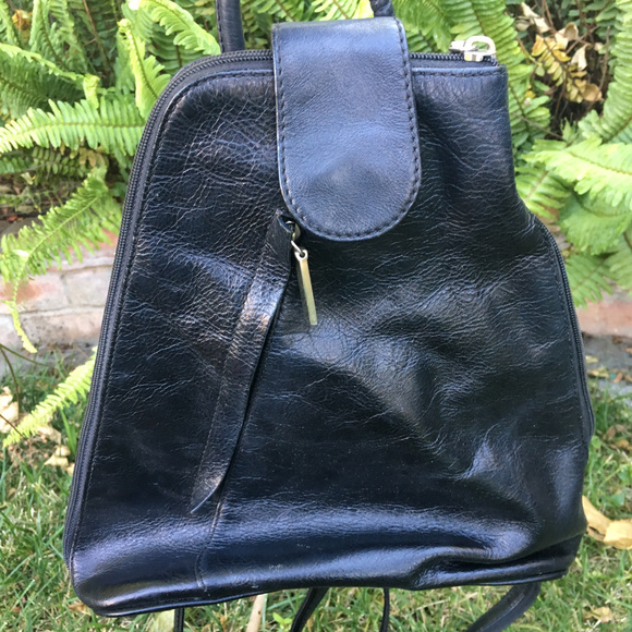 Clarks Handbags - Black leather backpack purse by Clarks