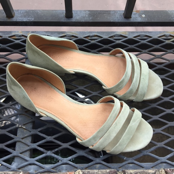 Madewell Shoes - Madewell suede Leila flat in frosted willow