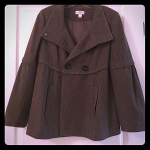 Ann Taylor Loft Brown Tweed/Wool Jacket