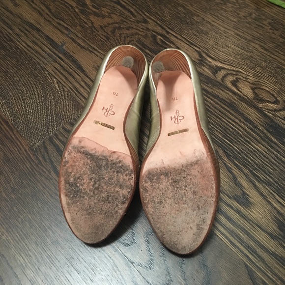 Cole Haan Gold Peep Toe Platform Pumps - Picture 5 of 5