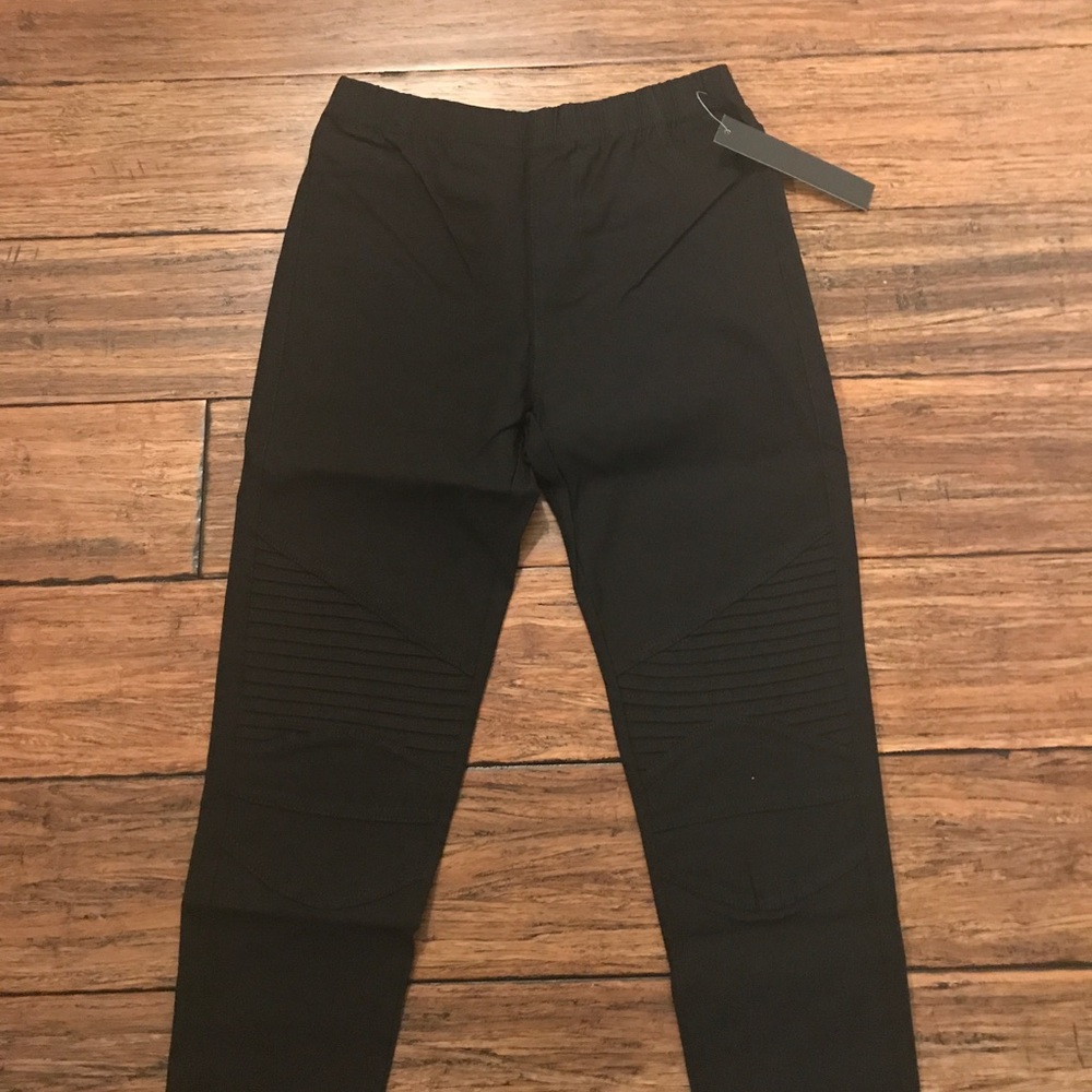 ❗️LAST PAIR❗️Black Biker Moto Leggings - Picture 5 of 8