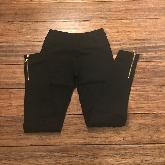 ❗️LAST PAIR❗️Black Biker Moto Leggings - Picture 7 of 8