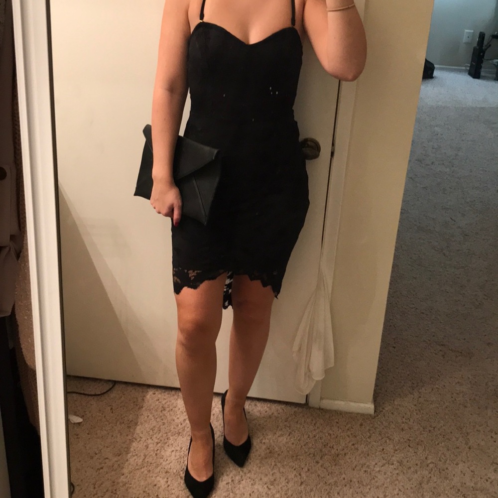 Black body con lace dress.