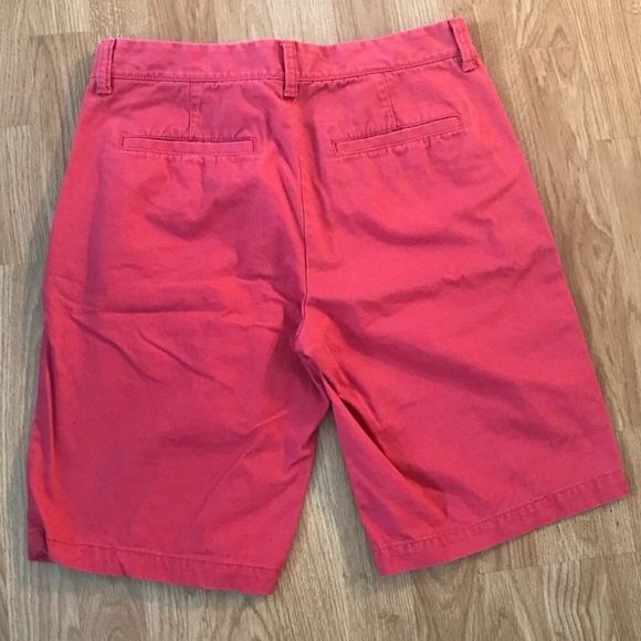 Men's dark pink khaki shorts - Picture 2 of 3