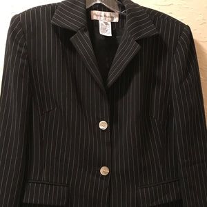 Black wide leg pants suit size 12