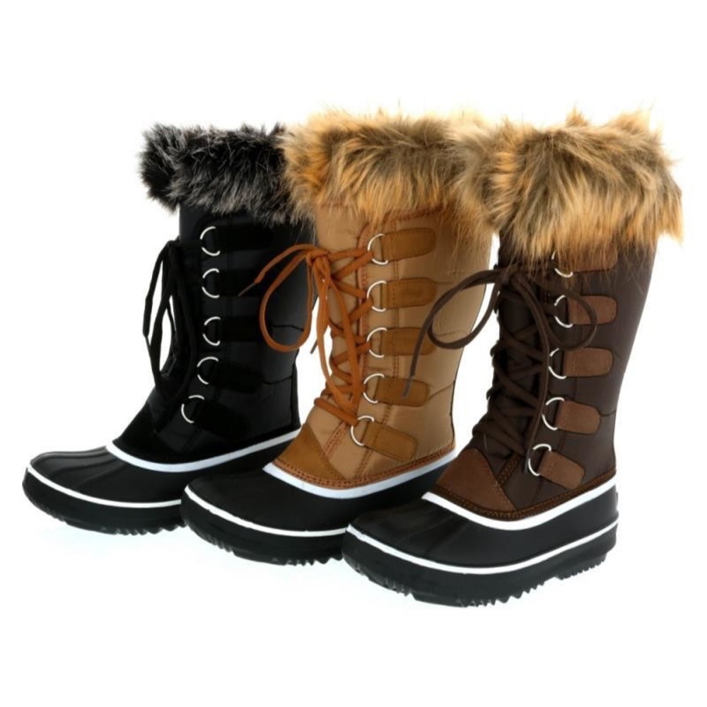 The Jenna Collection Black Faux Fur Winter Boots - Picture 3 of 3